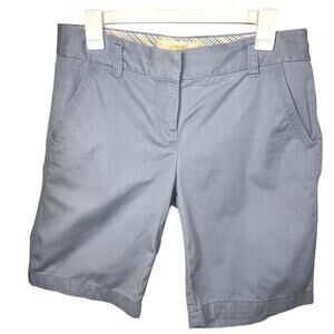 J.Crew size 4 Vintage City Fit Classic Twill Preppy Chino Short light blue